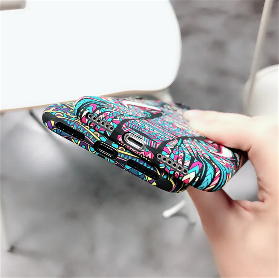 Чехол для iPhone 11 Pro Max XR X XS 8 7 Plus 6 6s Тигр Волк слон ночное свечение силиконовый