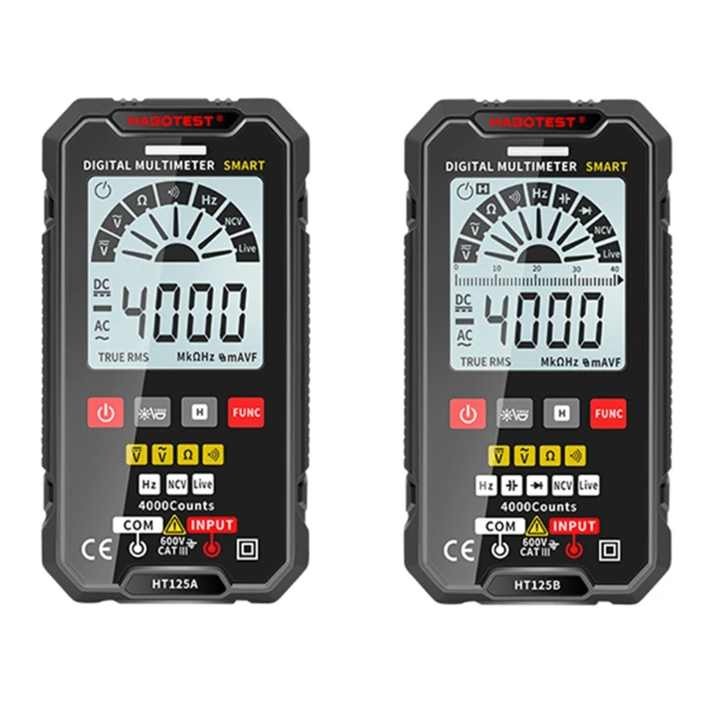

Digital Multimeter TRMS 4000 Counts Volt Meter Ohmmeter Auto-Ranging Tester