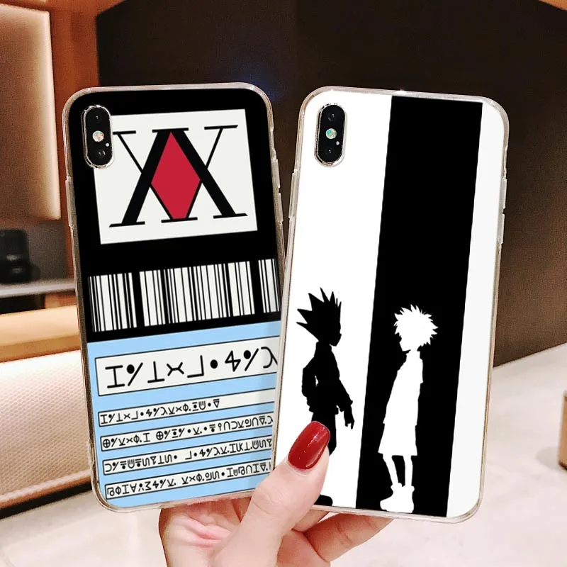Чехол для телефона в стиле аниме Hunter X hunter 3 мягкий чехол iPhone 12 11 13 Pro Max XR XS 8 7 Plus Mini