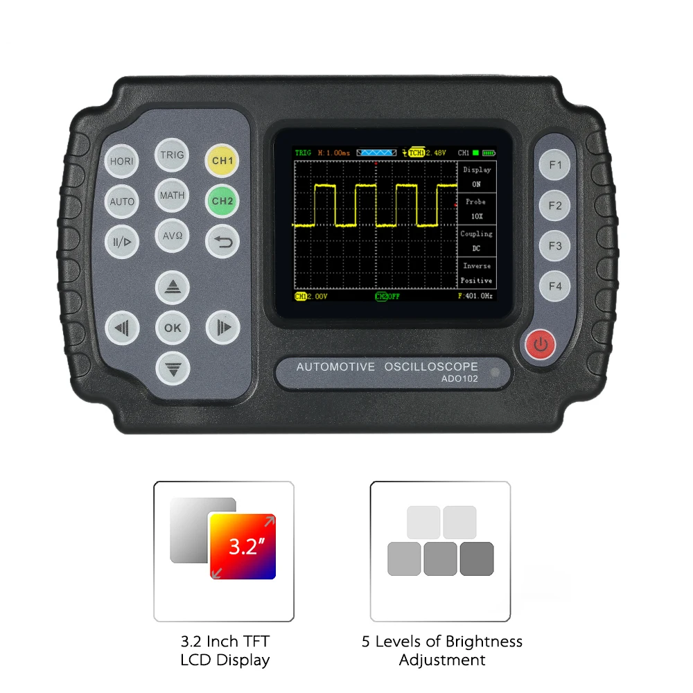 Портативный цифровой осциллограф мультиметр автомобильный мини-осциллограф