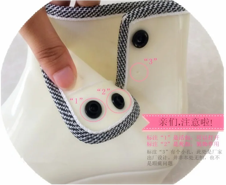 В сезон дождей Модные короткие резиновые Сапоги водонепроницаемые женские