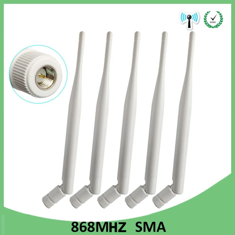 Антенна LORA 868 МГц 915 5P 5 дБи разъем SMA антенна для Интернета вещей GSM направленная