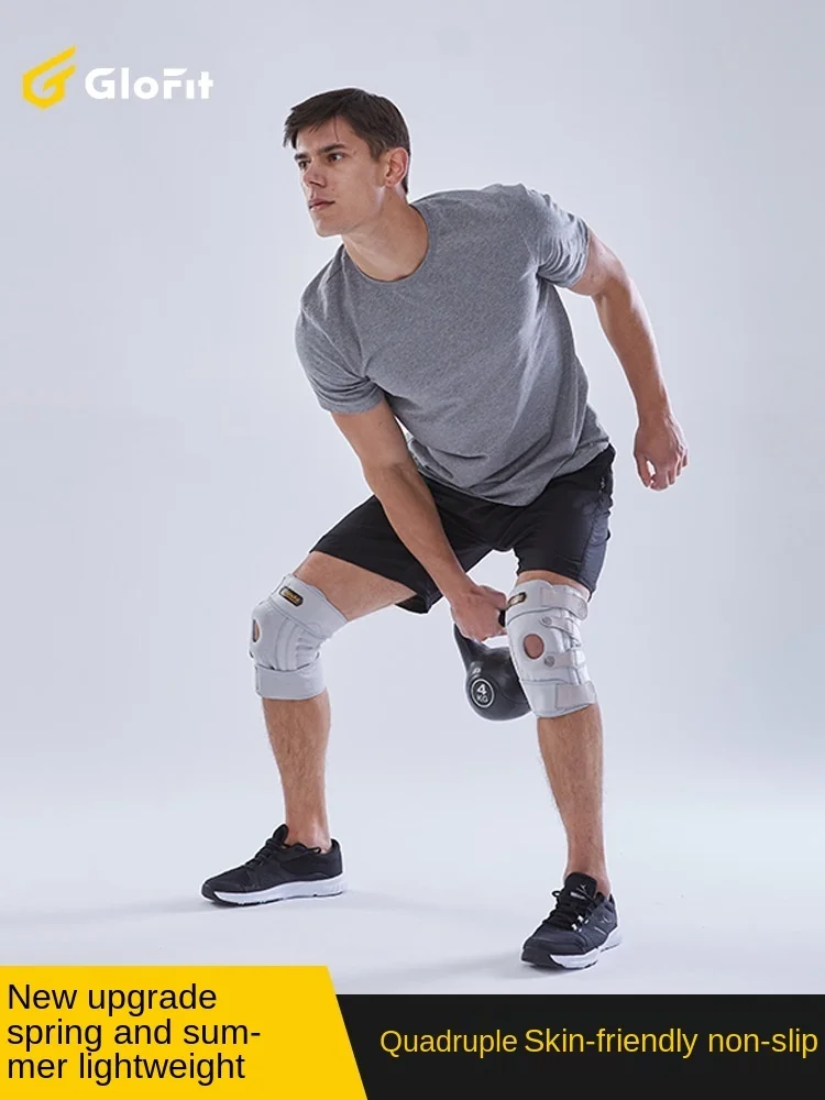 

Glofit Men Kneepad Joint Brace Support Adjustable Breathable Knee Stabilizer Strap Patella Protector Orthopedic Arthritic Guard