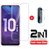 2 in 1 tempered glass for huawei honor 10i 10 i 10 lite full cover screen protective camera glass film for honor 10 lite 10 i