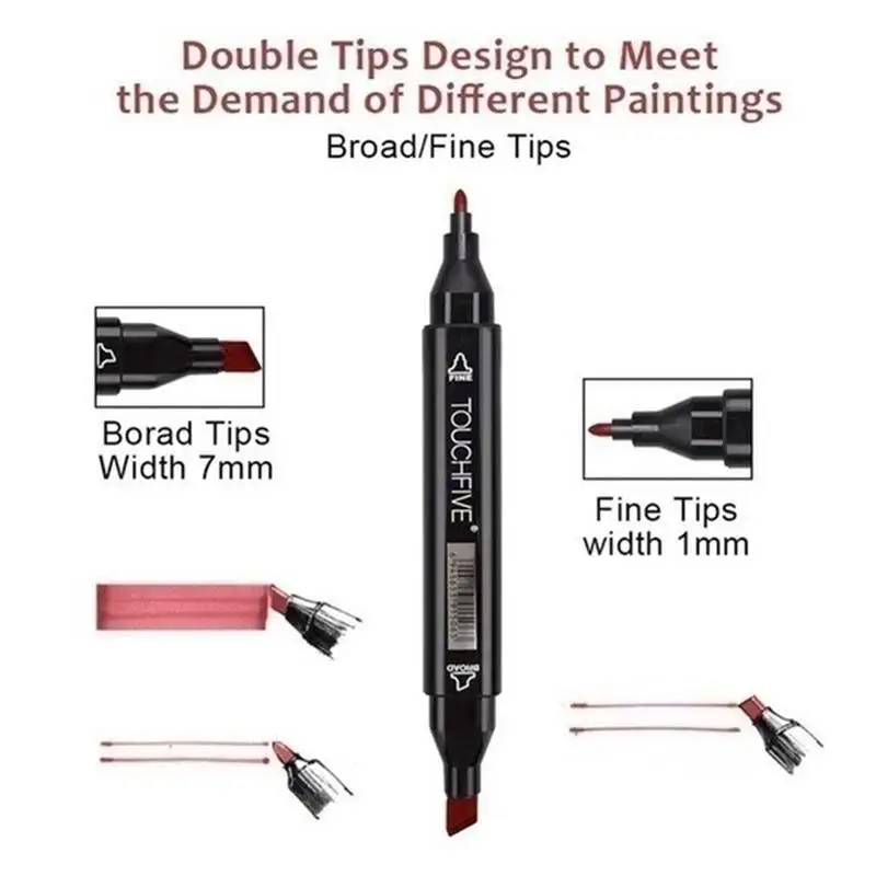 80 Цвет набор маркеров манга рисунок Маркеры Ручка на спиртовой основе эскиз