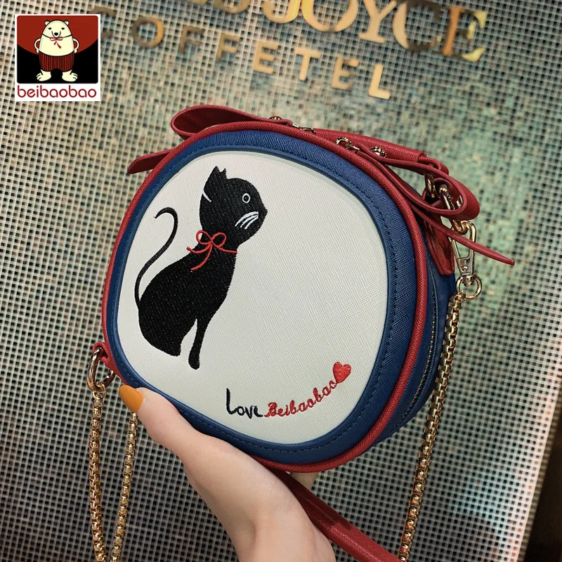 Beibaobao новая портативная маленькая круглая сумка Корейская версия дикая