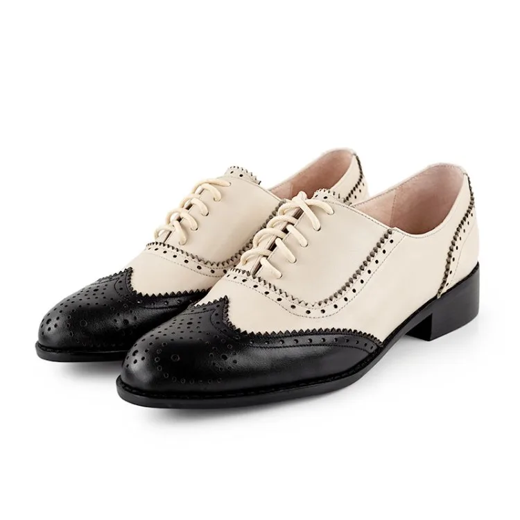 MLJUESE/женские туфли-лодочки Сезон осень-весна Обувь с перфорацией типа броги из