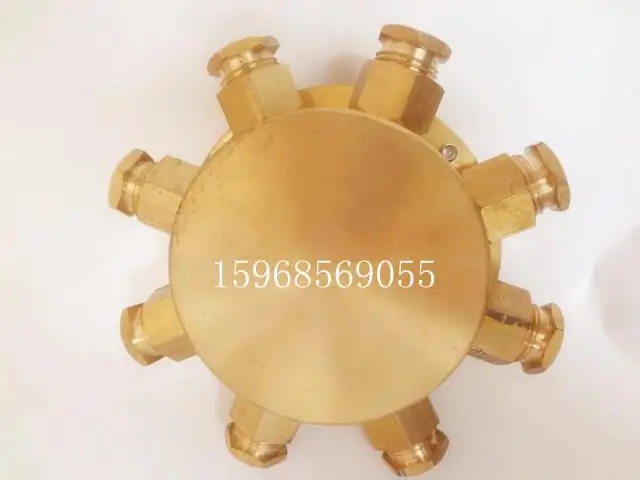 Copper 8 copper JB underwater waterproof junction box water features nozzle fountain threads