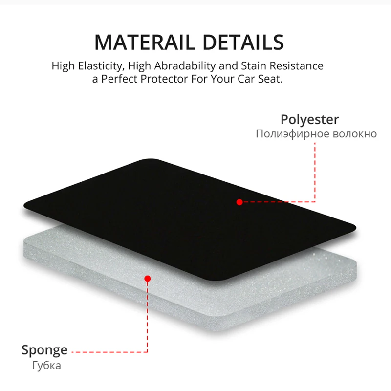 Универсальный комплект чехлов AUTOYOUTH на сиденья автомобиля плоская тканевая