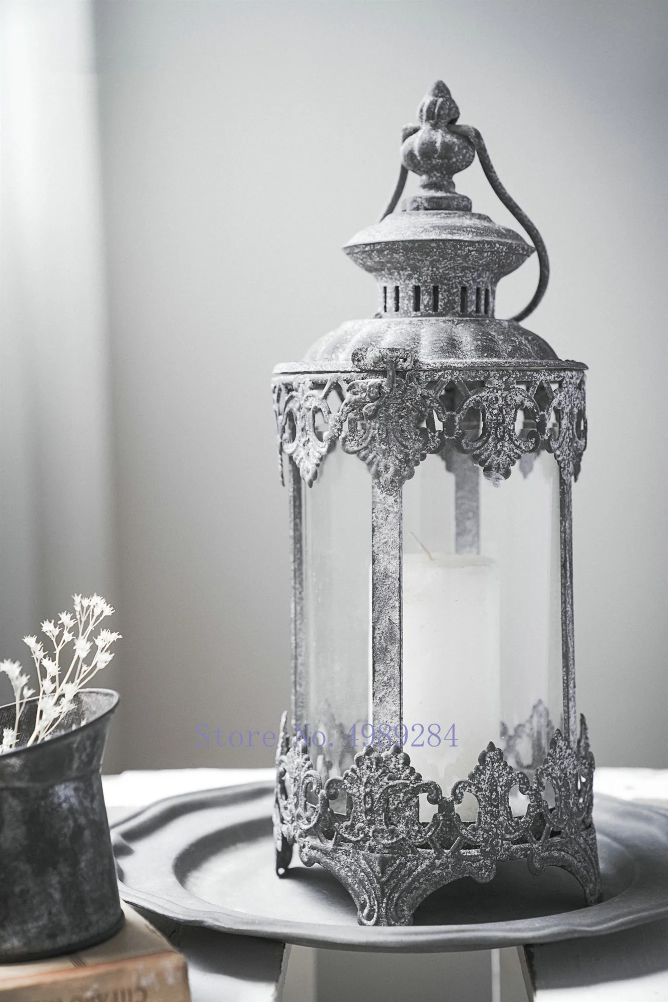 Скандинавские креативные металлические стеклянные портативные масляные лампы