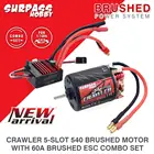 Двигатель Водонепроницаемый с щеточным наконечником SURPASS HOBBY, 5 слотов, 540, 11T, 13T, 16T, 20T, с 60A ESC, для машинки на радиоуправлении tamiya Kyosho TRAXXAS WLtoys 110