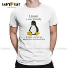 Linux-это удобные для пользователя футболки для мужчин Arch Linux Tux Programmer компьютерный разработчик Geek Nerd футболка с вырезом лодочкой футболка подарок Топы