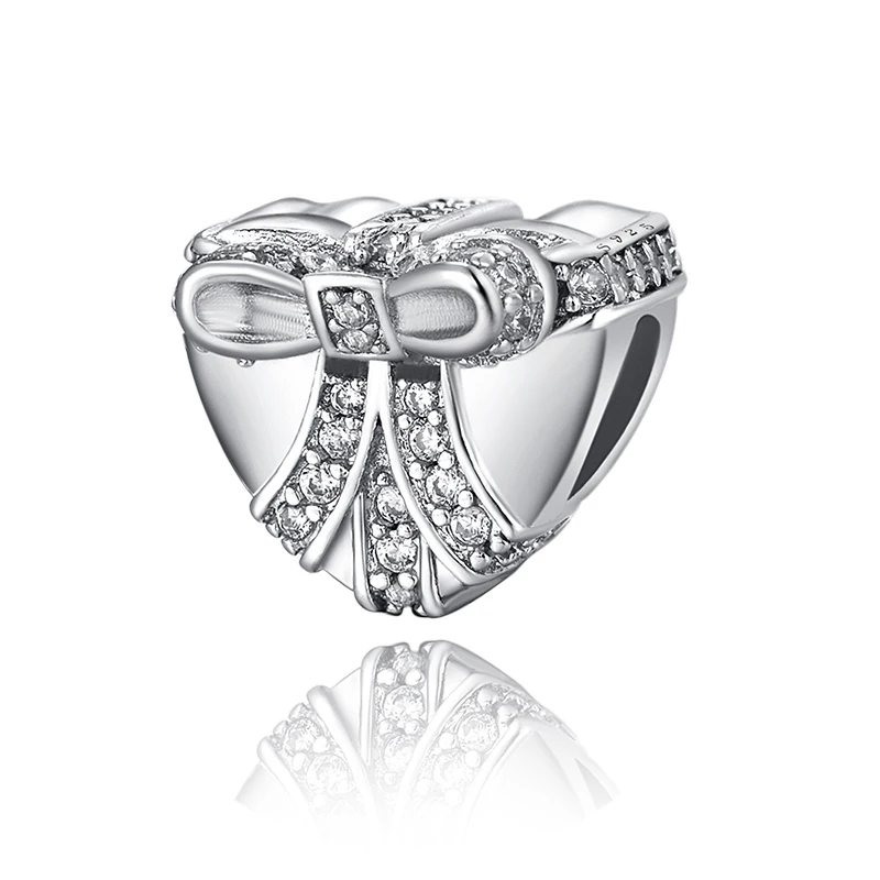 

Silver Color Beads Charms Diy Gift Box Note Cz Purple Crystal Bead For Women Diy Pandora Charm Bracelet Necklace