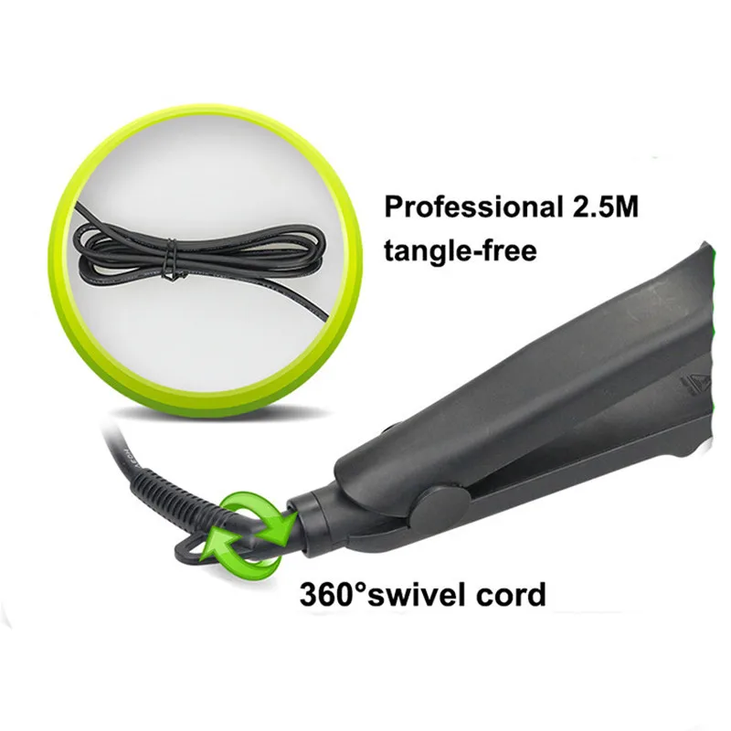 

2021 New 4-in-1 Hair Straightener Change Board Ceramic Electric Splint LED Temp Display Straight Corn Hair Perm Hairdresser Lady