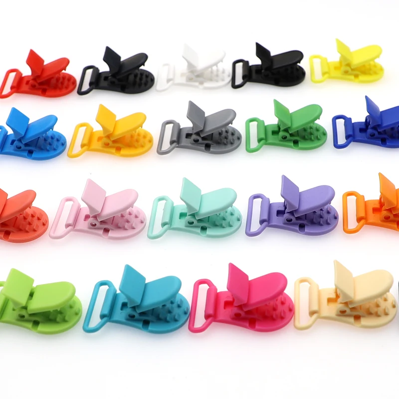 Смешанные цвета 100 шт Sutoyuen 25 мм D острые пластиковые соски зажимы держатель Soother Mam