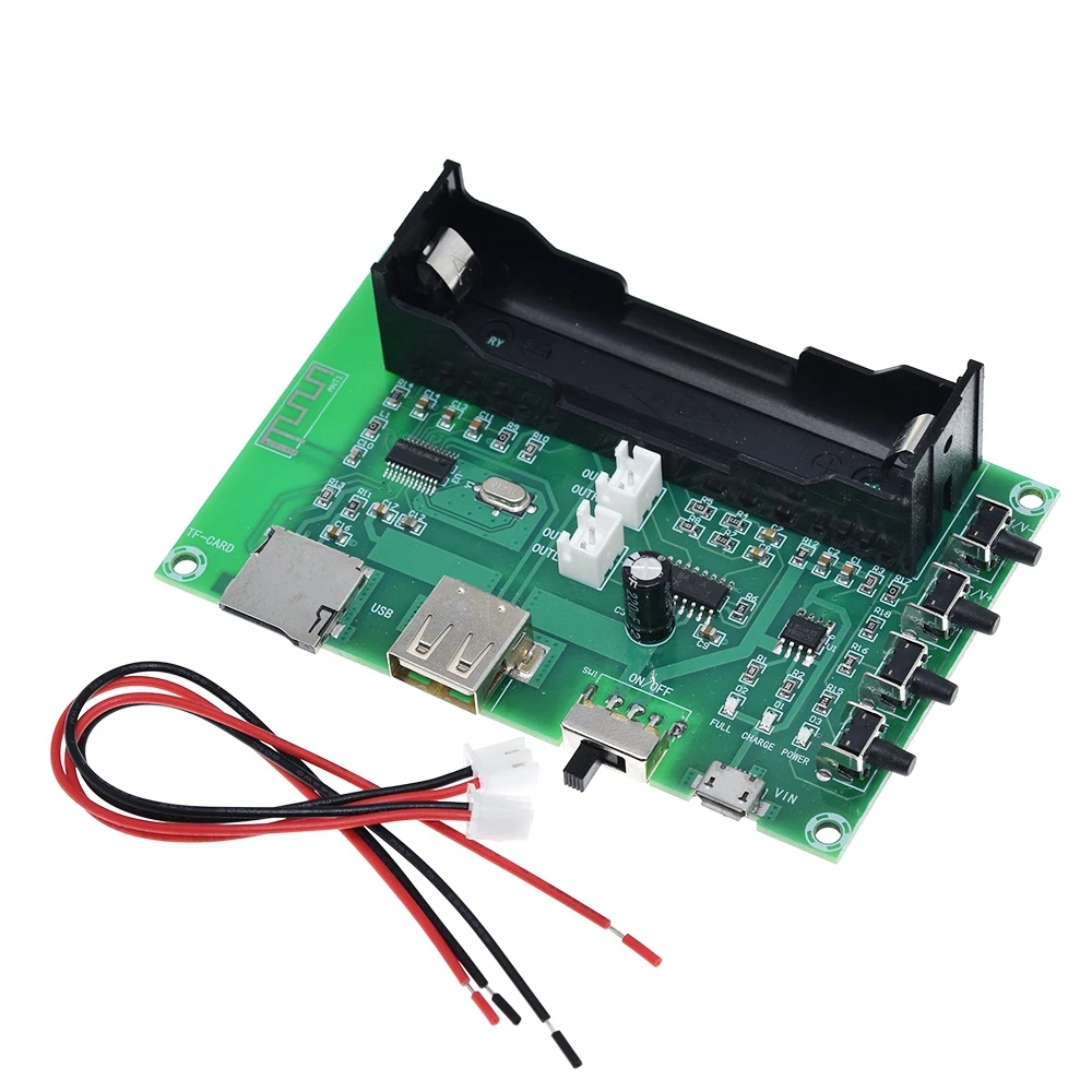 PAM8403 Bluetooth усилитель аудио доска 5 Вт* 2 литиевая батарея Поющая машина USB tf-карта двухканальный мини-динамик DIY