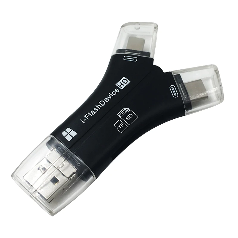 

Card Reader Versatile High Speed 4-in-1 SD Card Reader for All Devices Micro SD Memory Card Reader SUB Sale I-flashdevice Drop