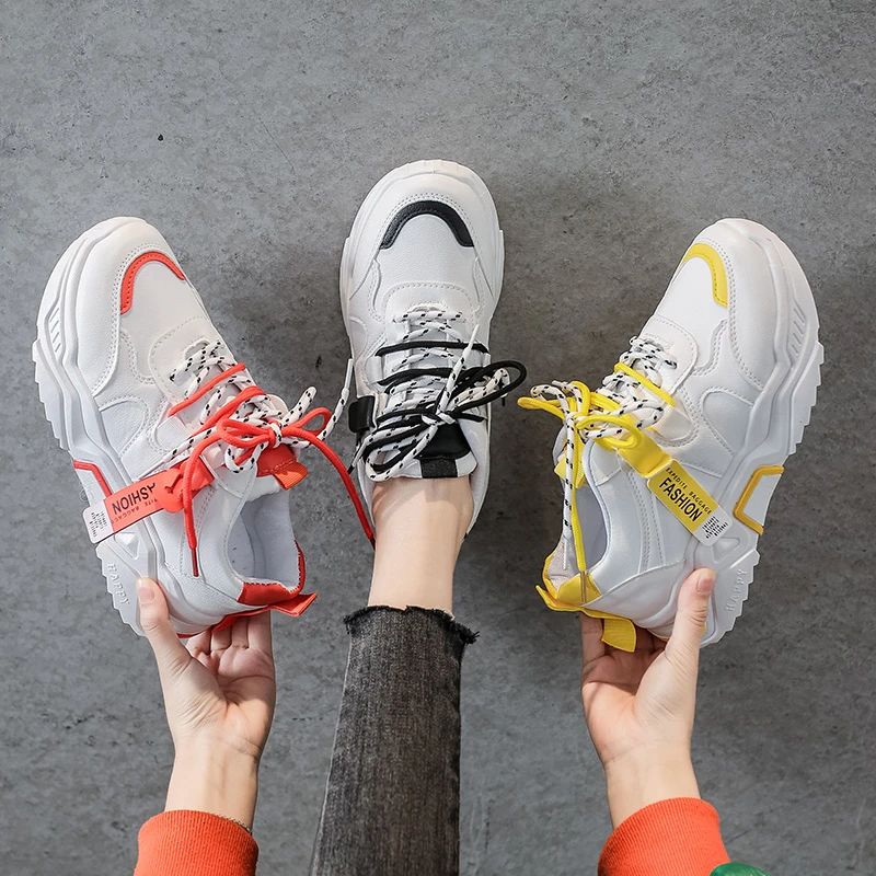 

Women's Sports Shoes Chunky Lightweight Sneakers 2021 New Female Outdoor Sports Vulcanized Shoes Shoes