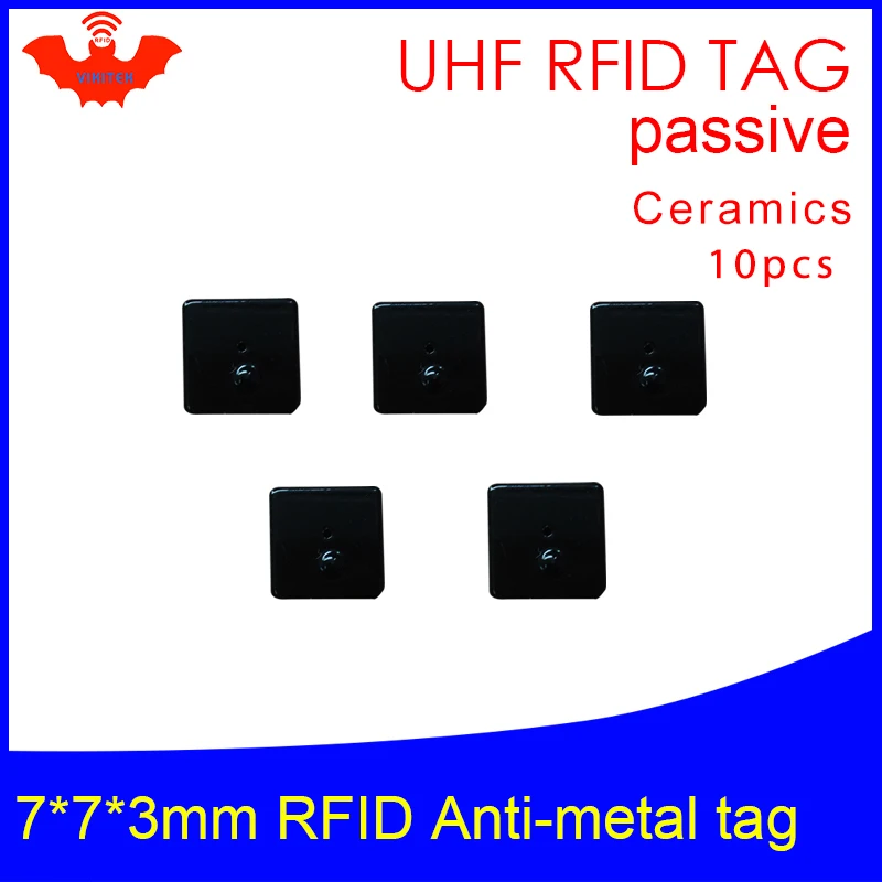 UHF RFID Анти металлическая бирка 915 МГц 868 impinj NXP EPC 10 шт. Бесплатная доставка 7*7*3 мм