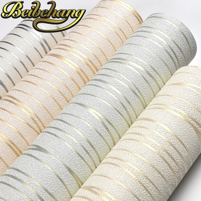 Papel де parede. Современные обои для спальни полосатые ПВХ гостиной|modern wallpaper|pvc
