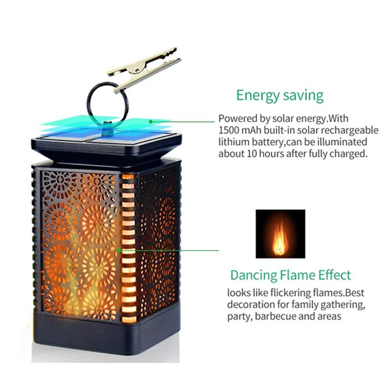 Уличная лампа на солнечной батарее портативный водонепроницаемый подвесной