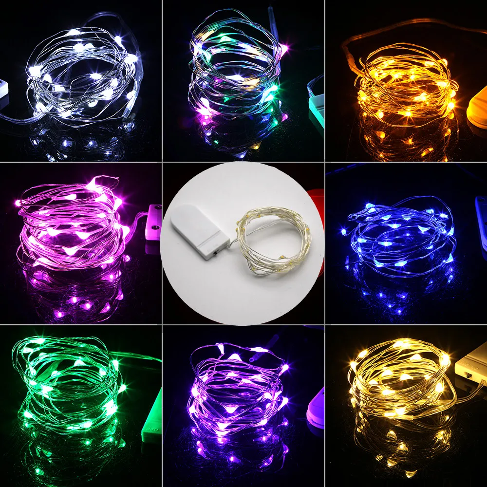 100pcs Fairy String Lamps 2m 20 Mini Led String Lamps Battery Operated For Thanksgiving Christmas Home Party Decorations