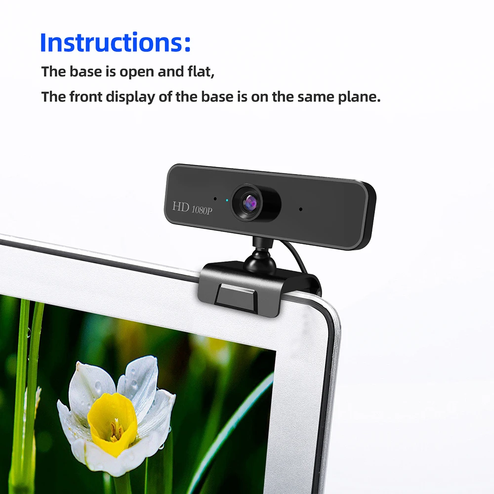 

1080P Webcam with Microphone Full HD Video Web Cam Computer Peripheral USB Web Camera for Youtube PC Laptop Live Video Tripods