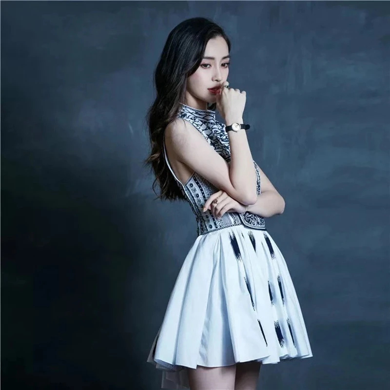 SIAM высокое качество винтажное платье мини женское с вышивкой короткое