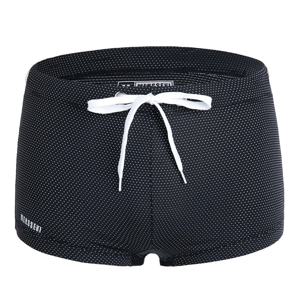 

Men's Summer Surf Beach Sexy Low Waist Tether Mesh Elastic Boxer Shorts Swimwear Boy Swim Suits Boxer Shorts Swim Trunks Swimmin