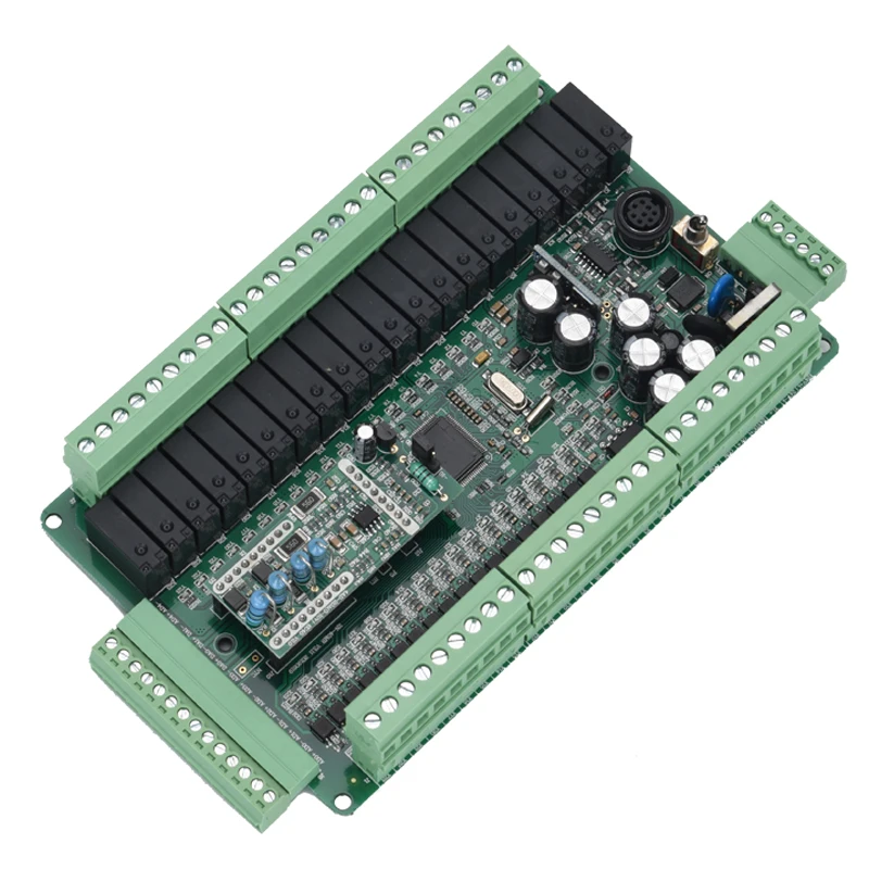Контроллер PLC FX2N 40MR 4AD 2DA E/K PT100 TC аналоговый релейный модуль 0 10 В 20 мА RS485 Modbus|controller