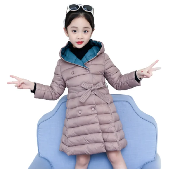 

Girls Winter Jackets Thickening Cotton-padded Children Girl Kids Clothes Coats Parka Fashion Hooded Warm Outerwear