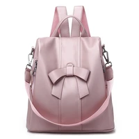 womens backpack fashion travel large backpacks pu leather handbag bow cute schoolbag for girls female shoulder back bag