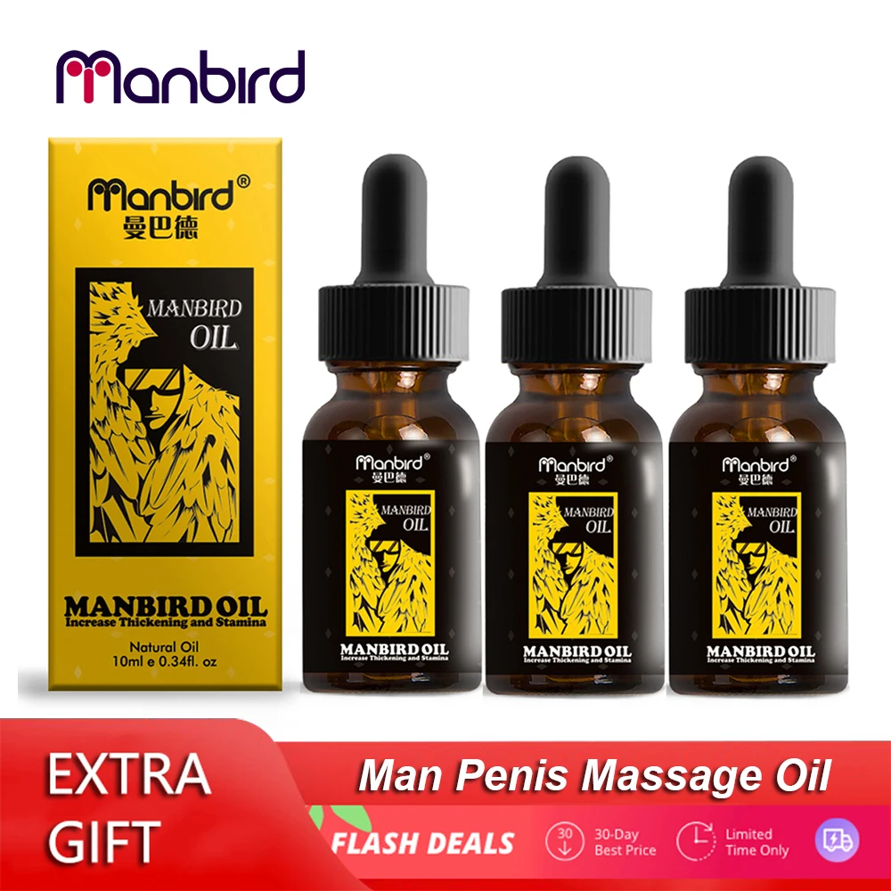 Manbird 3 шт. смазочное масло для увеличения пениса Увеличение роста мужского члена