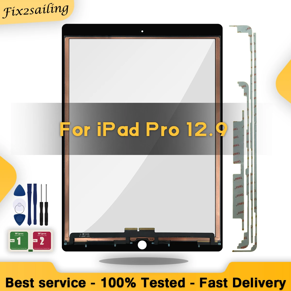 Сенсорный экран Экран для Apple iPad Pro 12 9 &quot(2015) A1584 A1652 ЖК дисплей внешнее Переднее