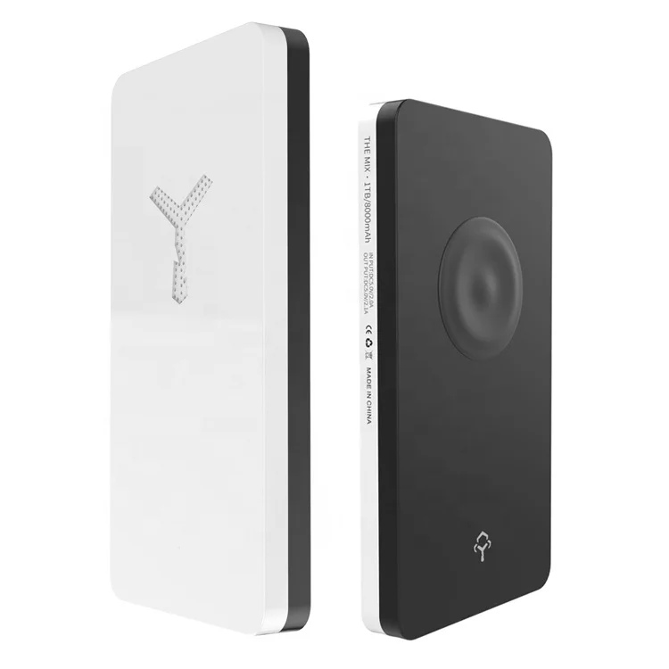 

2019 Mobile Reader Type-C hard disk power bank 8000mAh with 1TB Hard