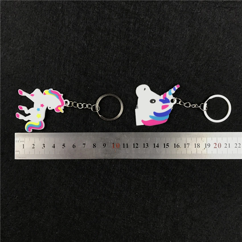 5 шт. милые ПВХ одноцветные брелки для ключей вечерние украшения на день рождения