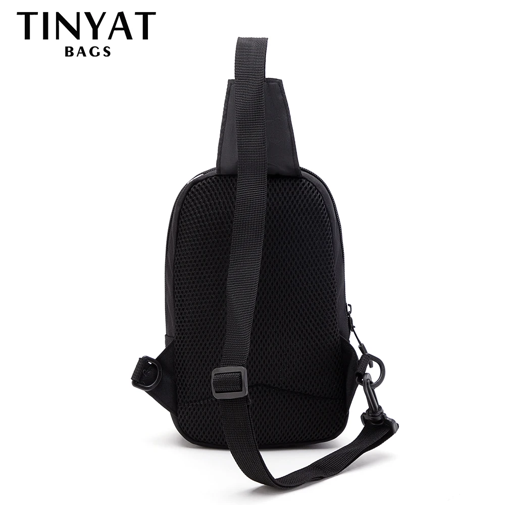 Men's Breast Package Students Outdoor Sports and Casual Bag Canvas Water-Resistant and Wear-Resistant Bag Backpack
