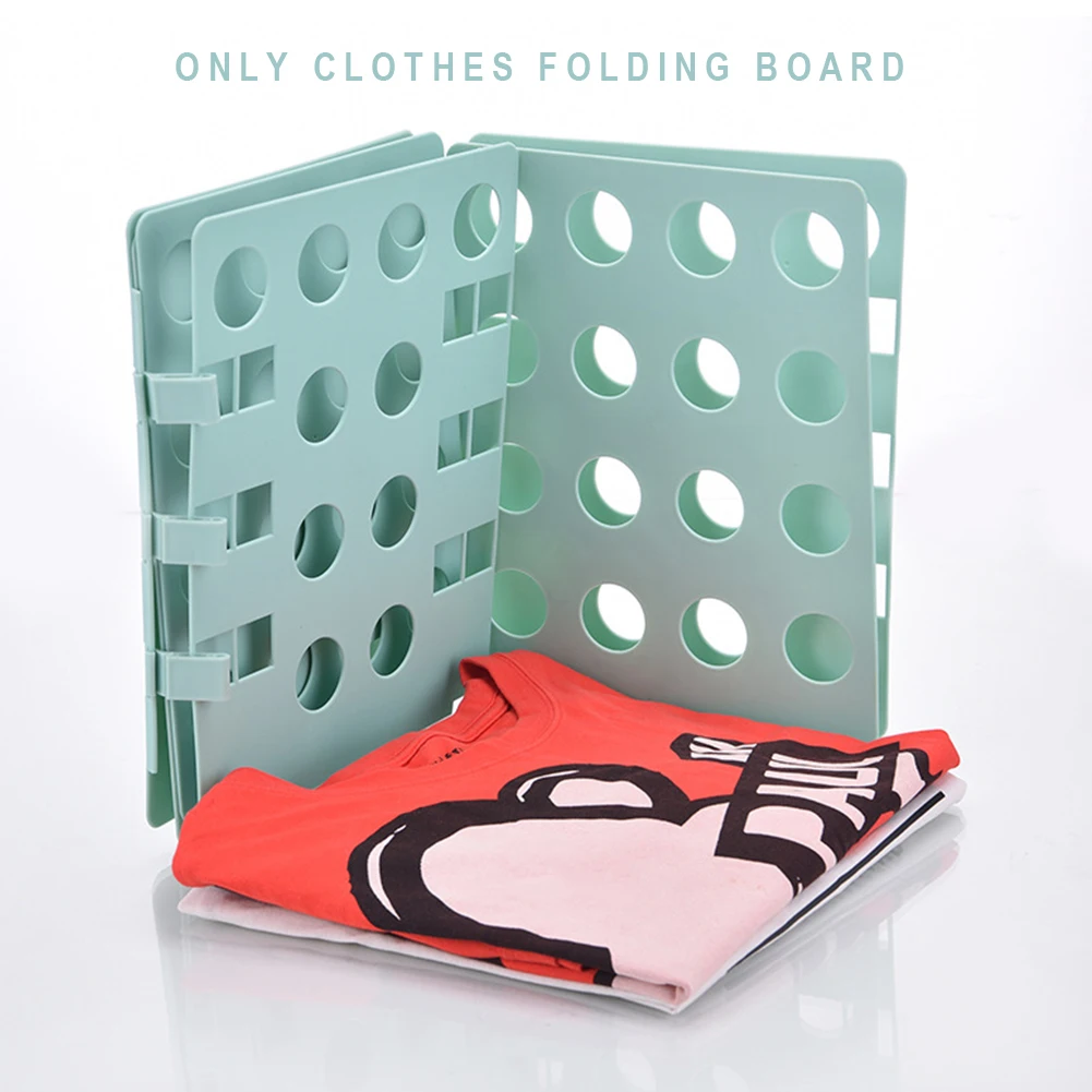 

Dress T-Shirt Adjustable Clothes Folding Board Laundry Organizer Tool Plate Pants Kid Adult Travel Quick Home Multi Holes Towels