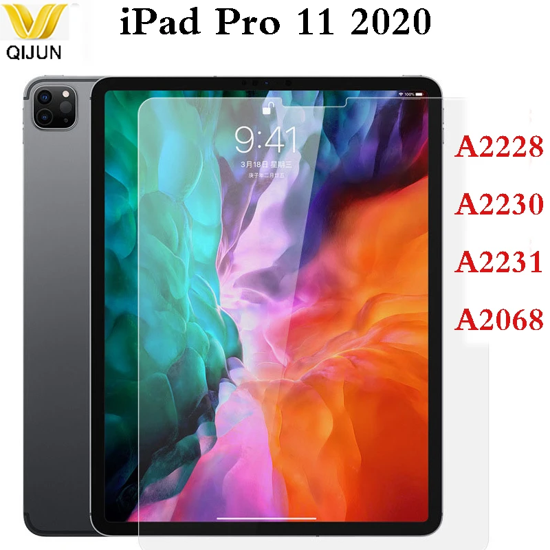 

For iPad Pro 11 2020 Screen Protector Tablet Protective Film Anti-Scratch Tempered Glass For iPad A2228 A2230 A2231 A2068