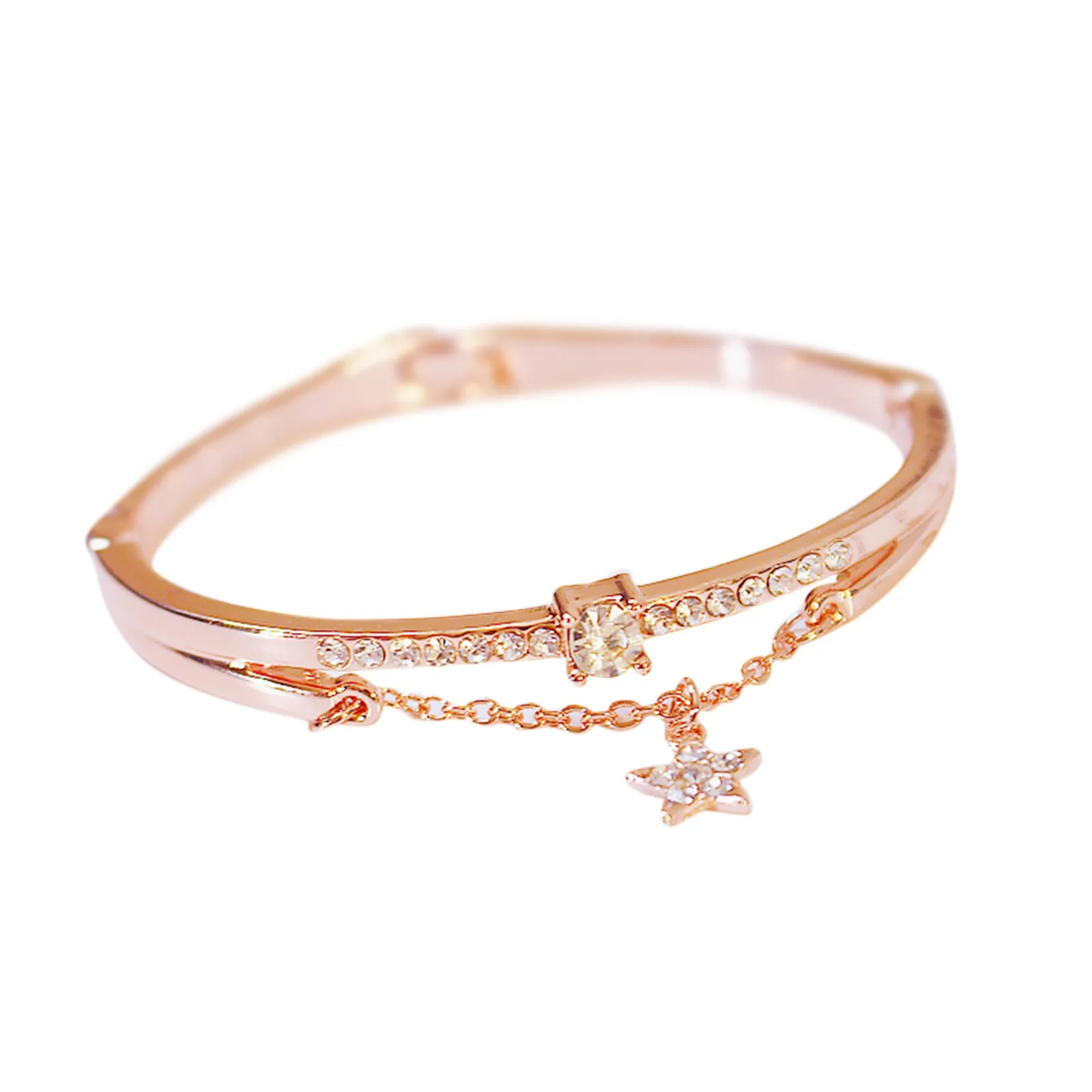 

2PCS Set College Style Small Fine Bracelet Watch Fashion Diamond Student Bracelet Watches Vogue Wristwatch Ladies Girls Gift