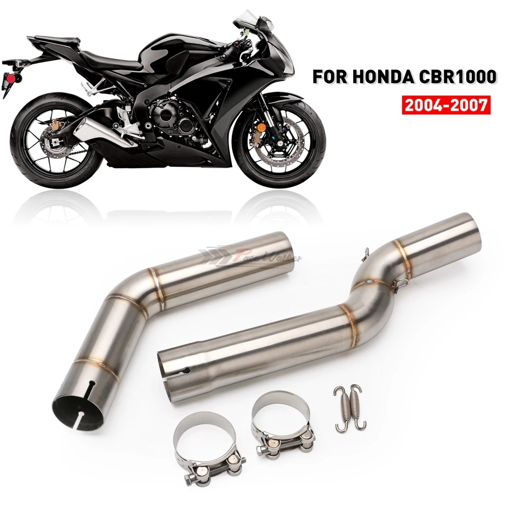 

Motorcycle Exhaust motor muffler Middle Link Pipe Motorcycle Connection Pipe exhaust pipe For HONDA CBR 1000 CBR1000 04 -07