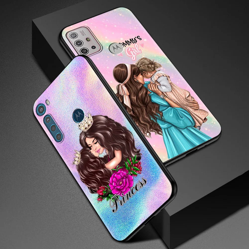 baby mom girl for motorola one fusion shell for moto g10 g9 g8 plus play power one g20 g30 g40 g50 g60 edge 20 phone case free global shipping