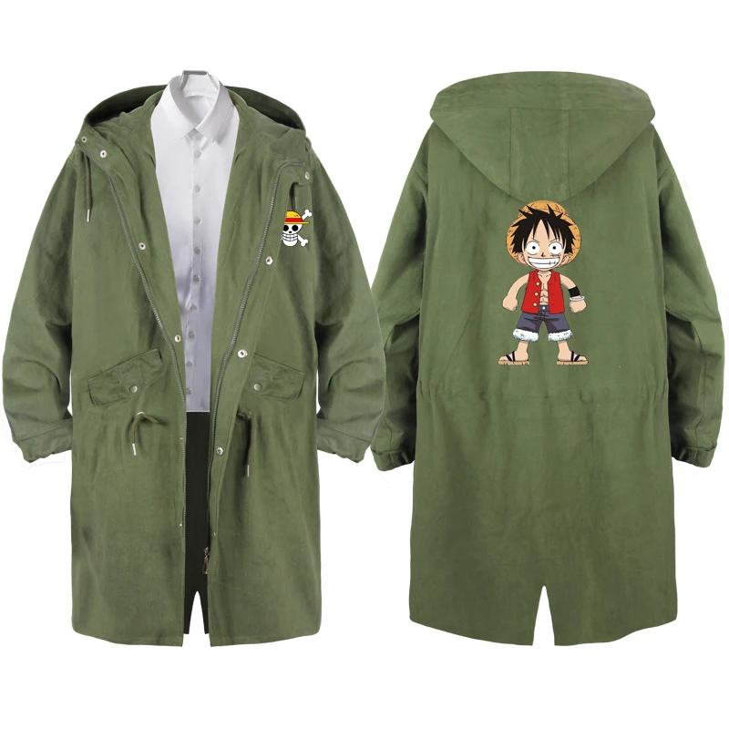 Цельная толстовка с капюшоном Luffy Zoro Portgas · D Ace пальто Модная хлопковая на молнии