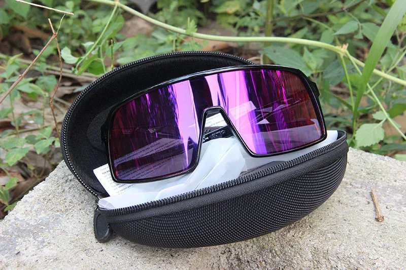 black purple w logo Хит, велосипедные солнцезащитные очки, спортивные, велосипедные очки, горные, поляризационные, велосипедные очки, Sutro, велосипедные солнцезащитные очки, UV400, очки, 3 линзы - Цвет: black purple w logo