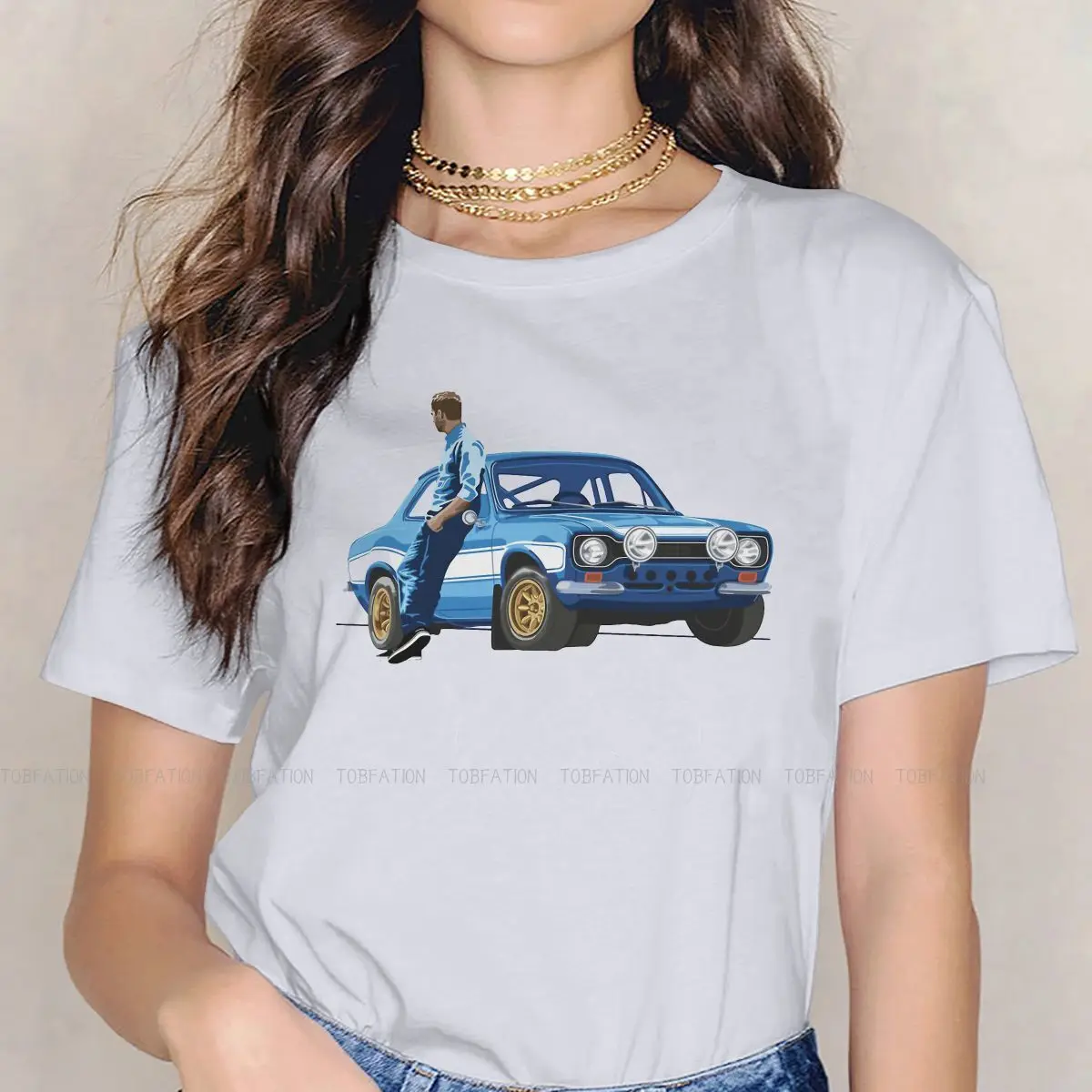 

Miss You Paul Walker Women's T Shirt Fast & Furious 9 Film Ladies Tees Harajuku O-neck Tops Graphic Tshirt Oversized Fashion