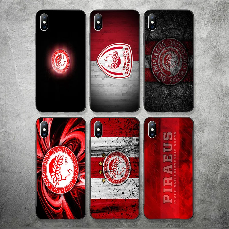 Чехол для телефона Guerrero iphone DIY Olympiakos FC чехол черный мягкий TPU iPhone 11Pro X XR XS MAX 7 8 7plus 6 6S