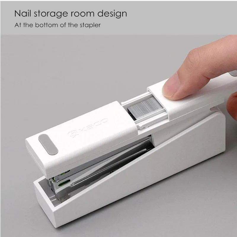 Original Youpin Mijia Kaco LEMO Stapler 24/6 26/6 with 100 pcs Staples for xiaomi Paper Binding Business School Office Use | Канцтовары