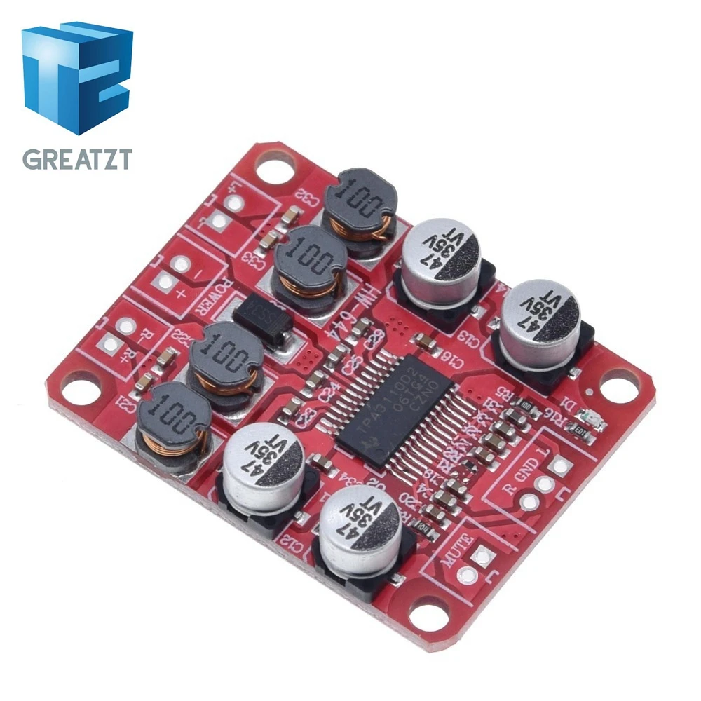 TZT TPA3110 цифровой усилитель мощности модуль 2x15 Вт двухканальный стерео DIY динамик