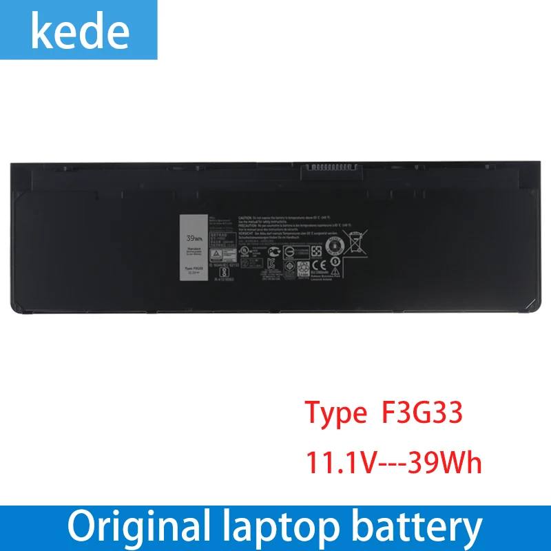 Оригинальный аккумулятор Kede F3G33 для ноутбука Dell Latitude E7240 E7250 E7270 WD52H HJ8KP J31N7 GVD76 KWFFN
