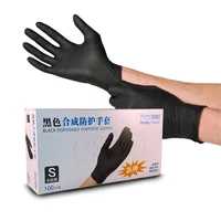 sanitary disposable gloves wally plastic 100 pcs nitrile vinylblack gloves rubber work gloves